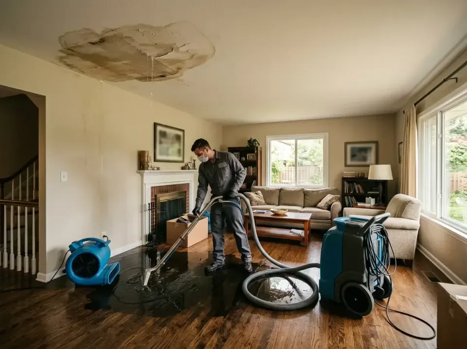 attic-pipe-burst-ceiling-drip-008 — frequently asked questions, Water Damage Restoration & Carpet Care in Milton, WA